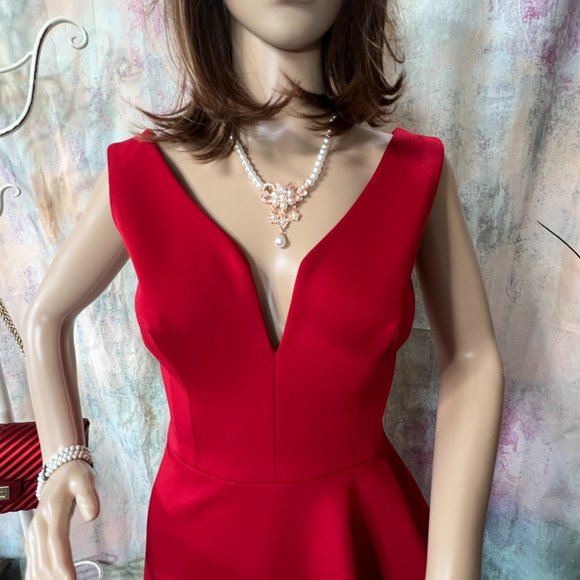 📌Black Halo Eve By Laurel Berman Lady in Red Evening - Formal - Prom Dress - Picture 3 of 16